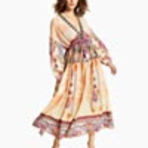 Luxe Drawstring-Waist Maxi Dress